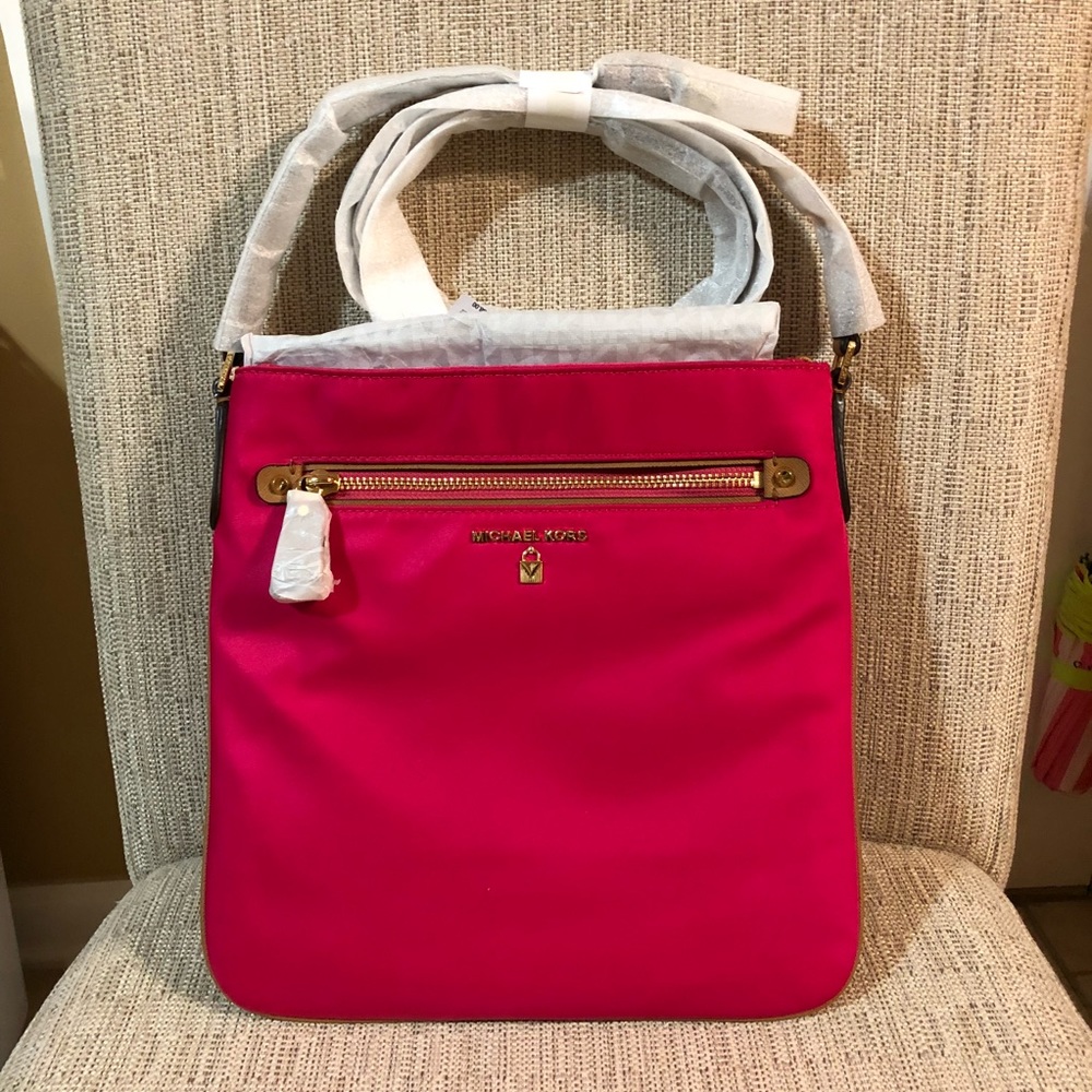 Michael Kors Pink Nylon Crossbody